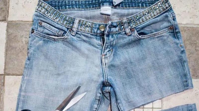 Kuidas teha ise teksadest moekaid lühikesi pükse?