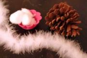 How to make an owl from pine cones