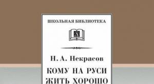 Essee “Matryona Timofeevna Korchagina luuletuses “Kes elab hästi Venemaal” Matryona Timofejevna analüüs