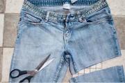 How to make fashionable shorts from jeans yourself?